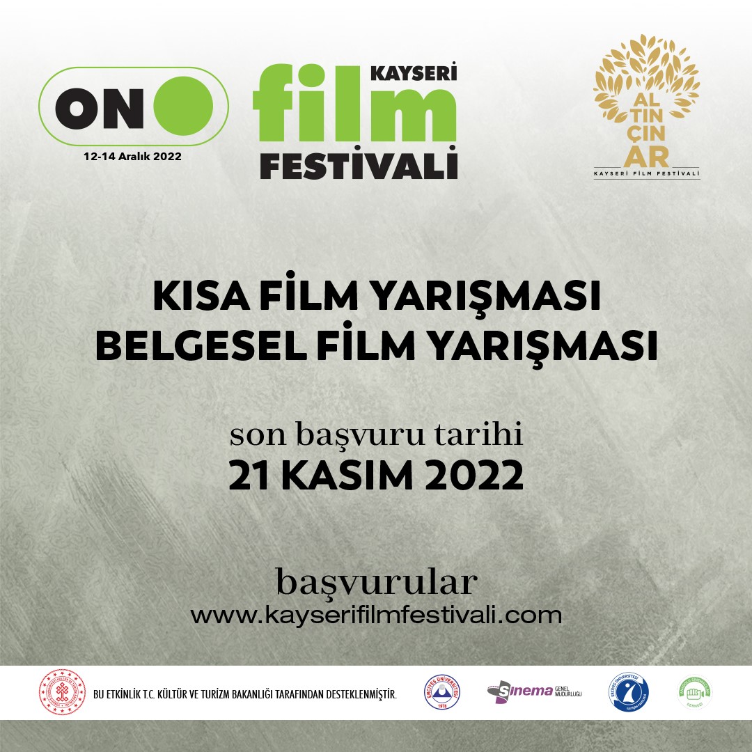 10. Kayseri Altın Çınar Film Festivali Başvuruları Başladı !