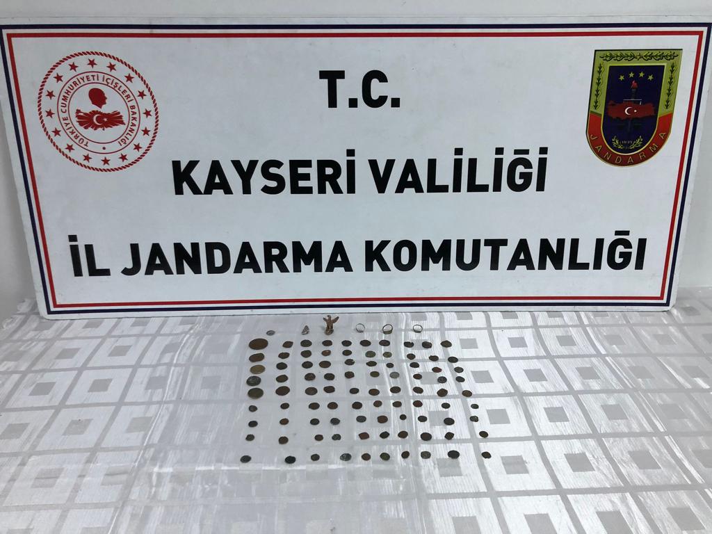 KAYSERİ JASAT 112 ADET ROMA VE BİZANS DÖNEMİNE AİT SİKKE ELE GEÇİRDİ