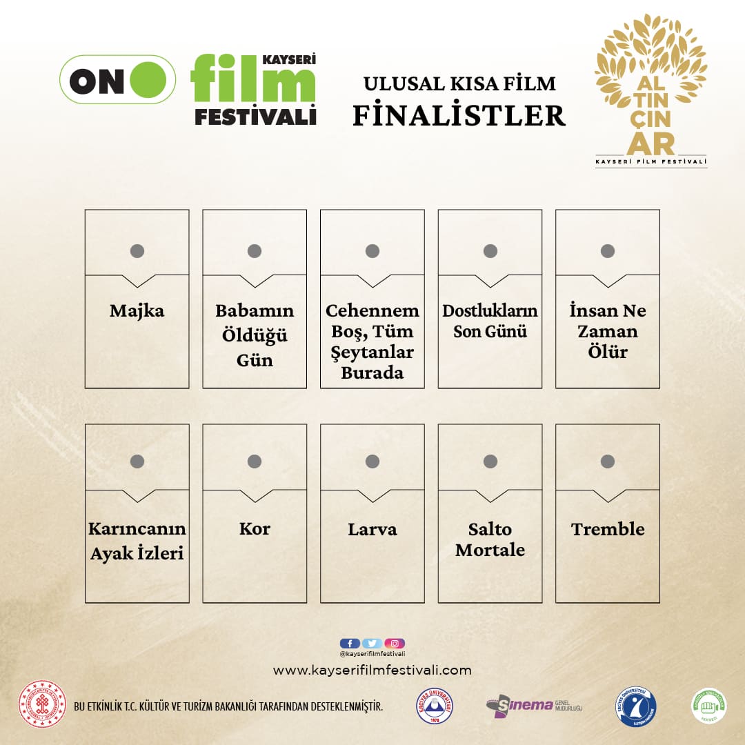 10. Kayseri Altın Çınar Film Festivali Finalist Filmler belli oldu !