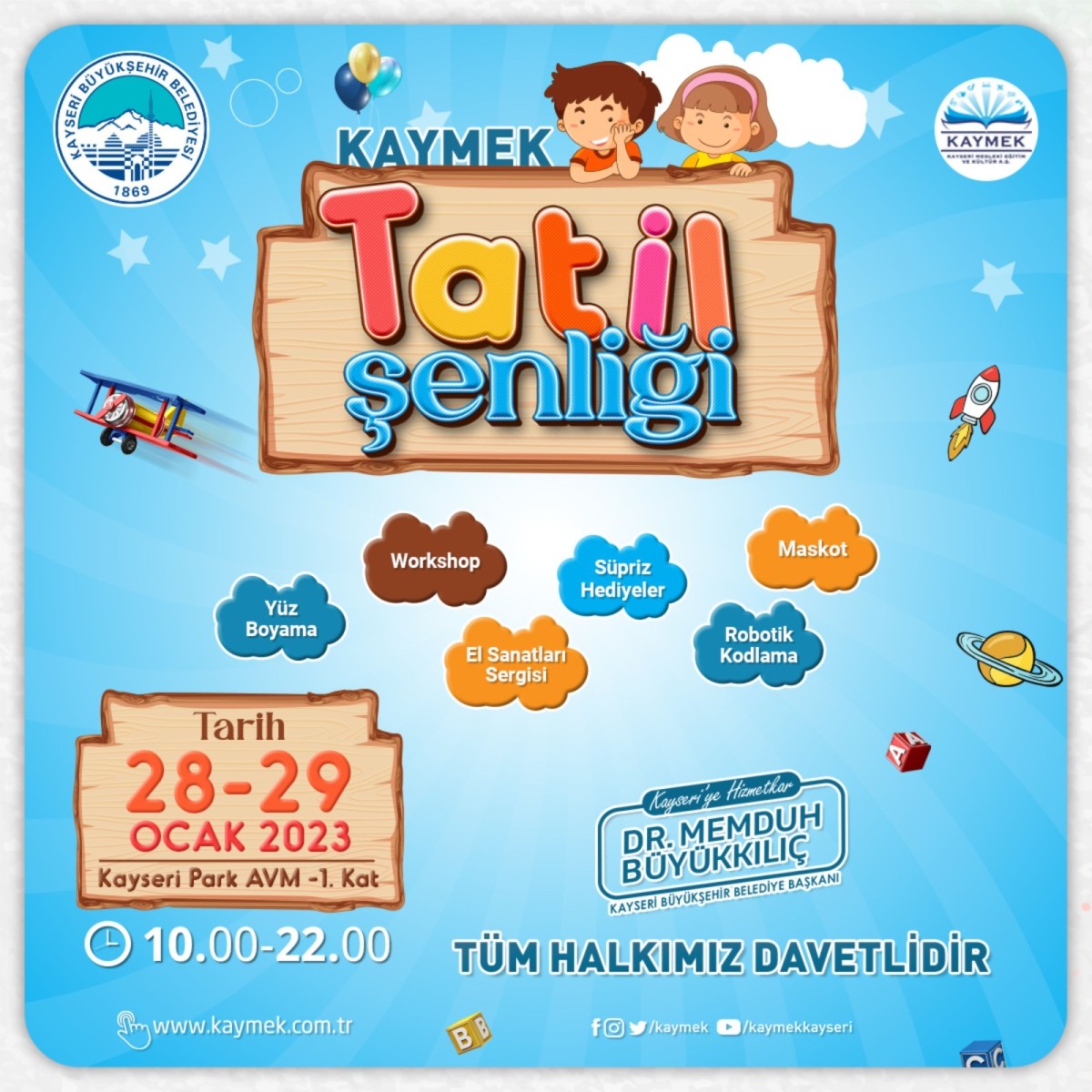 BÜYÜKŞEHİR’DEN ‘KAYMEK TATİL ŞENLİĞİ’