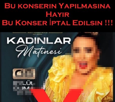 TEPKİLER NEDENİYLE KONSER İPTAL OLDU!