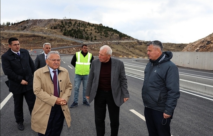 OSB’Yİ TALAS’A BAĞLAYACAK 70 MİLYON TL’LİK YOL, TRAFİĞE AÇILDI