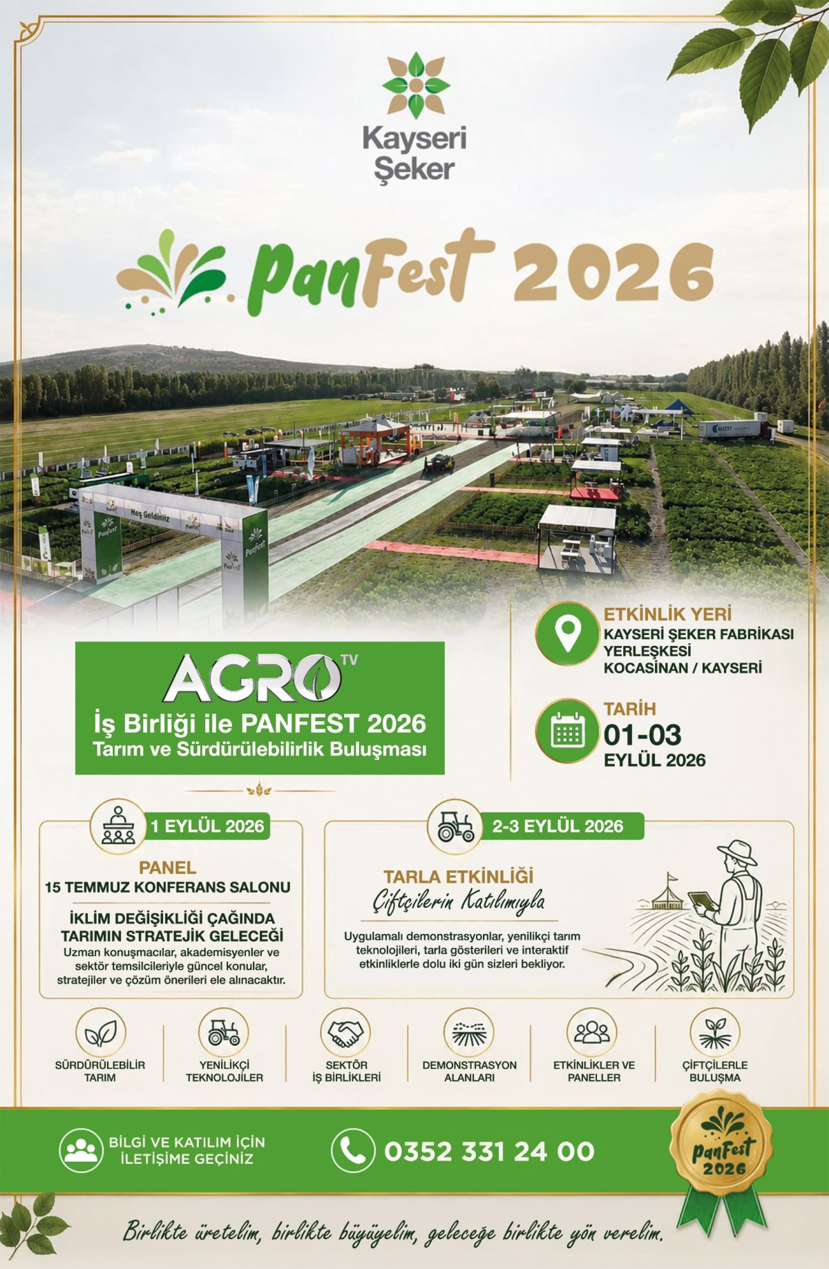 KAYSERİ ŞEKER’DE PANFEST RÜZGÂRI ESECEK