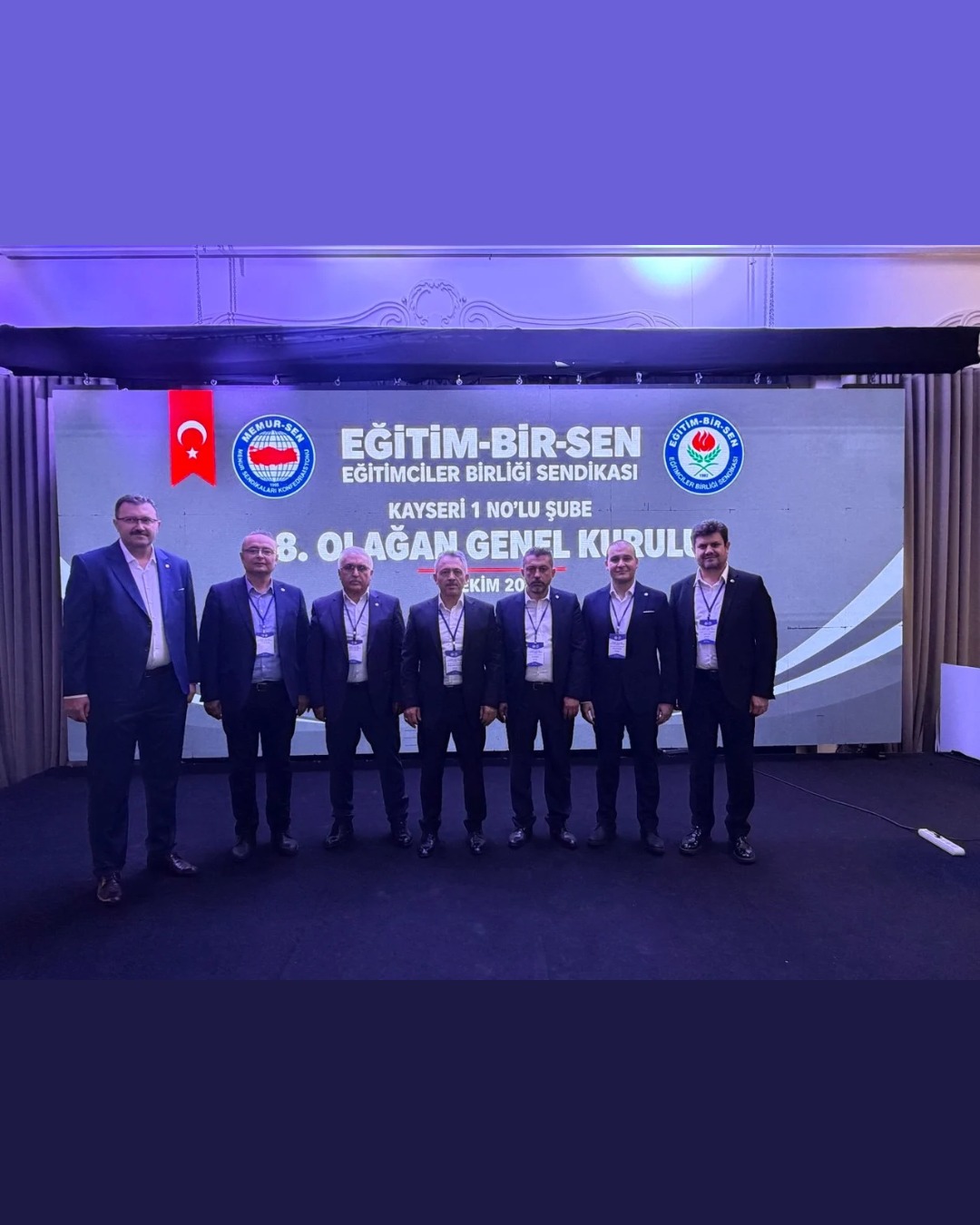 Eğitim-Bir-Sen Kayseri’de Aslantürk Güven Tazeledi